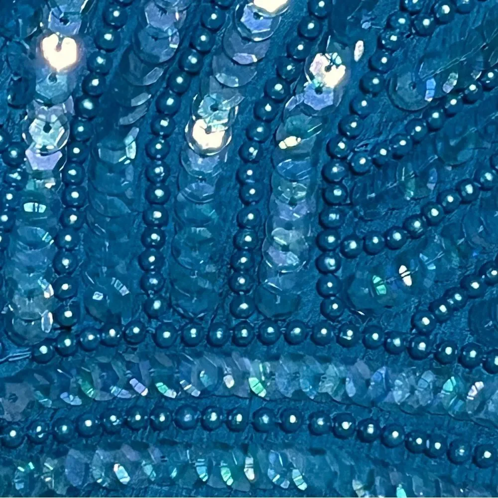 Vintage Talbots Joan Leslie sequins Silk Blouse size medium - Picture 9 of 12